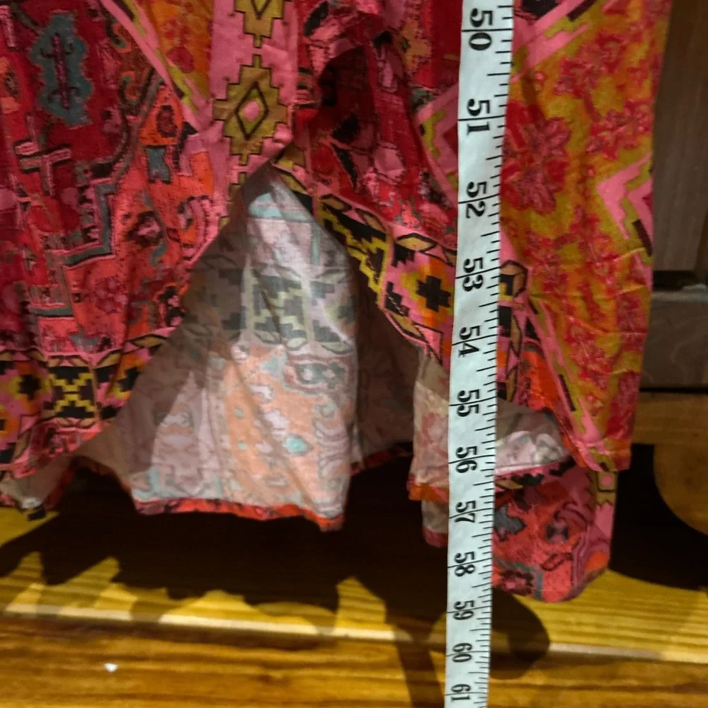 NWT FREE PEOPLE‎ Blakely Maxi Dress Red Motif M
